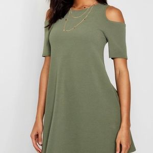 Cold Shoulder Swing Dress